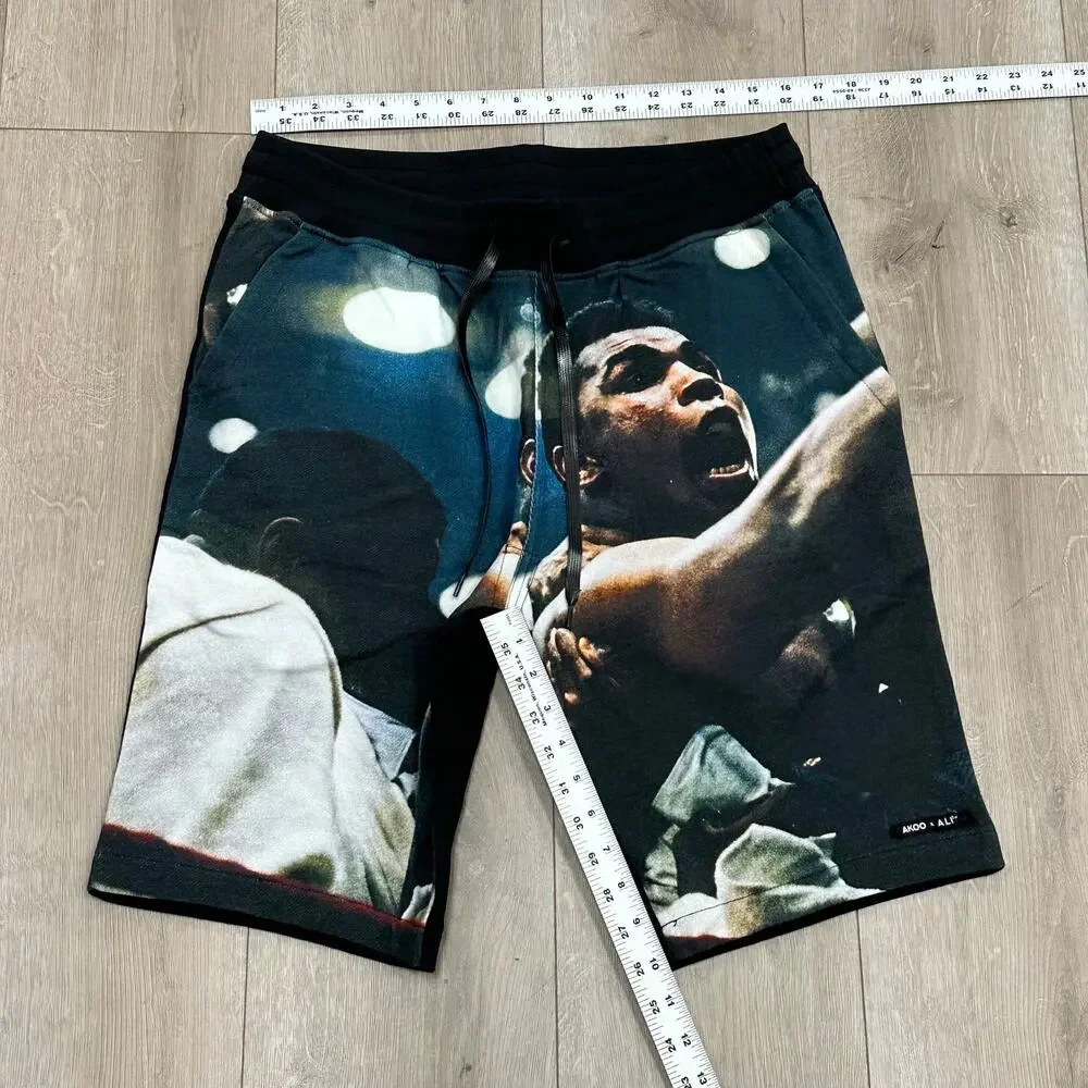 Akoo Muhammad Ali Collab Sweat Shorts Size S Small B30